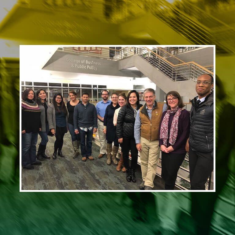Group photo with Anchorage Mayor Ethan Berkowitz