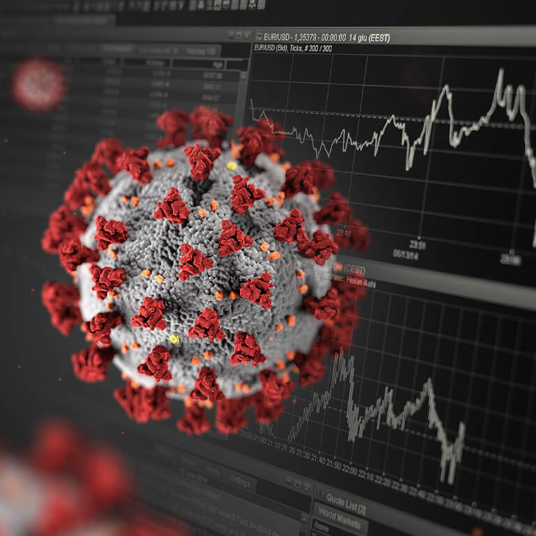 covid-19 virus and stock market software