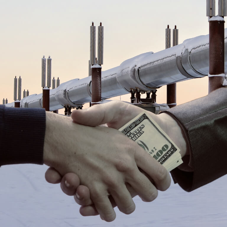 money exchanging hands