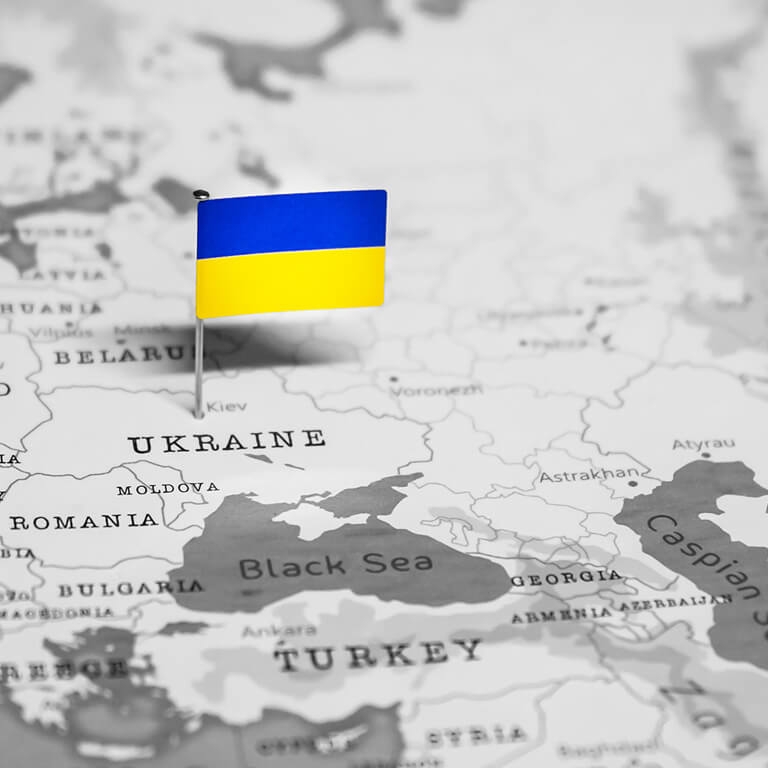 Ukraine on Map